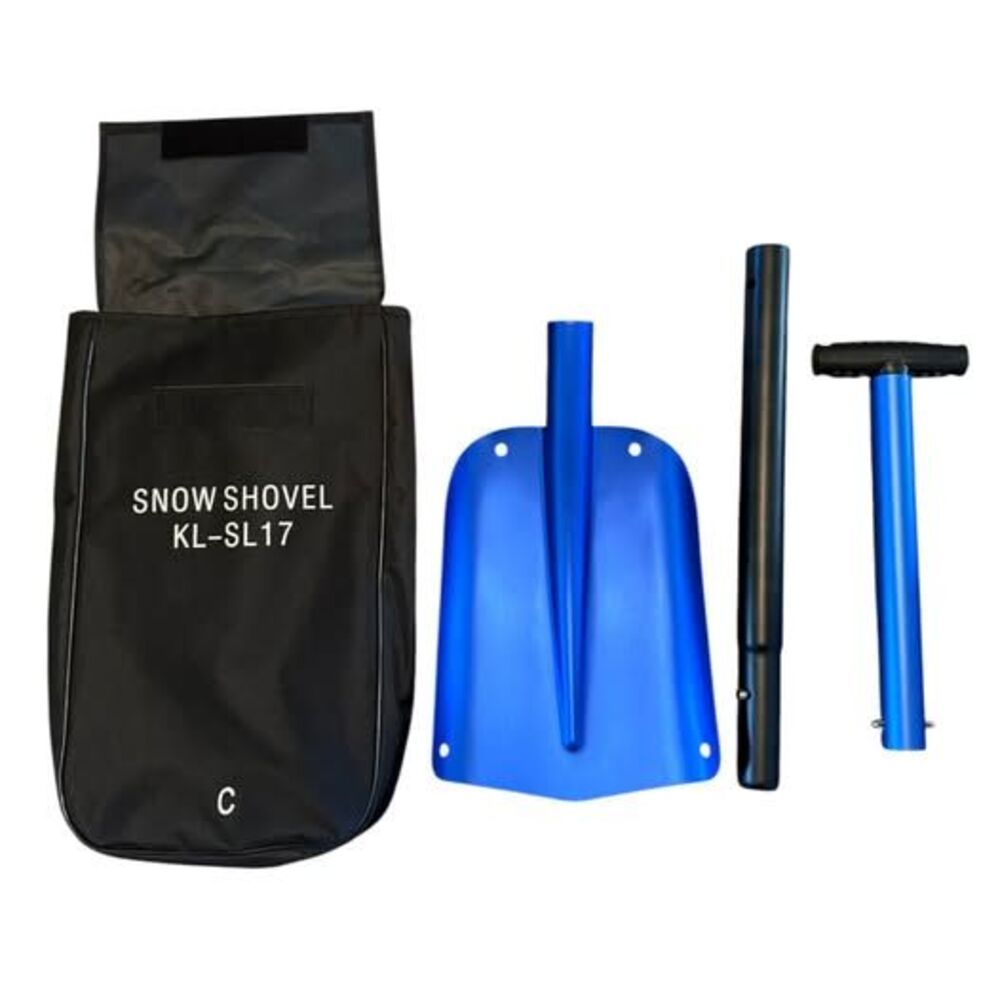 Portable Adjustable Blue Snow Shovel KL-SL17 with Carry Bag - Picture 2 of 6